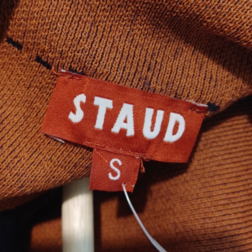 SOLD! STAUD Mika top / mock neck fringe of top - Picture 5 of 6